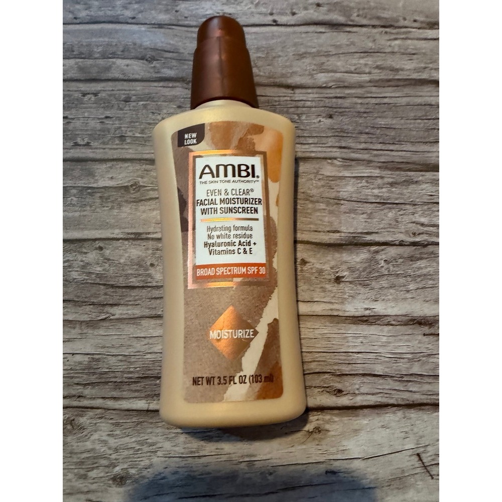 Ambi Even & Clear‎ Facial Moisturizer with SPF 30 sunscreen - 3.5 Ozs